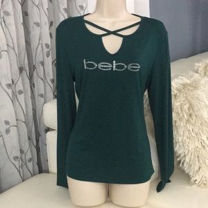 Bebe Long sleeve blouse